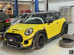 MINI Cooper JCW (John Cooper Works) S Base F56 LCI 2022-ON with Aftermarket Parts - Fog Light Bezel Carbon Fiber/FRP from Geex Village
