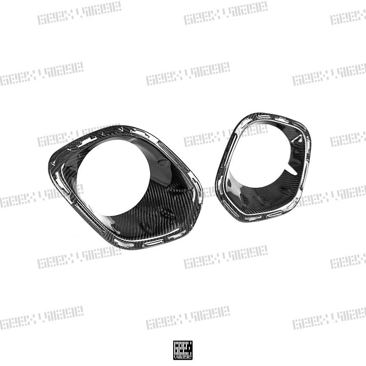MINI Cooper JCW (John Cooper Works) S Base F56 LCI 2022-ON with Aftermarket Parts - Fog Light Bezel Carbon Fiber/FRP from Geex Village