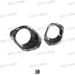 MINI Cooper JCW (John Cooper Works) S Base F56 LCI 2022-ON with Aftermarket Parts - Fog Light Bezel Carbon Fiber/FRP from Geex Village