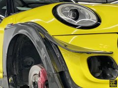 MINI Cooper JCW (John Cooper Works) S Base F56 LCI 2022-ON with Aftermarket Parts - Fog Light Bezel Carbon Fiber/FRP from Geex Village