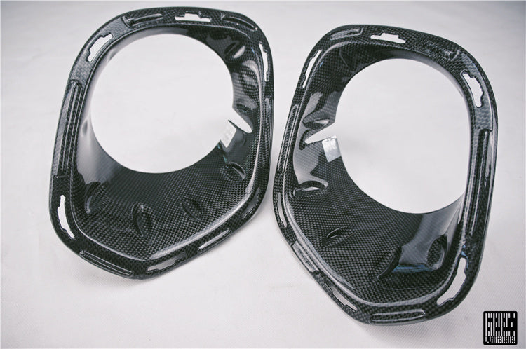 MINI Cooper JCW (John Cooper Works) S Base F56 LCI 2022-ON with Aftermarket Parts - Fog Light Bezel Carbon Fiber/FRP from Geex Village