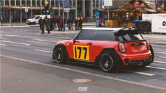 MINI Cooper JCW (John Cooper Works) S Base F56 LCI 2022-ON with Aftermarket Parts - Widebody Front Canards , Wheel Arches, and Rear Canards Carbon Fiber/FRP from Geex Village