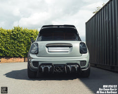 MINI Cooper JCW (John Cooper Works) S Base F56 LCI 2022-ON with Aftermarket Parts - Rear Diffuser Carbon Fiber/FRP from Geex Village