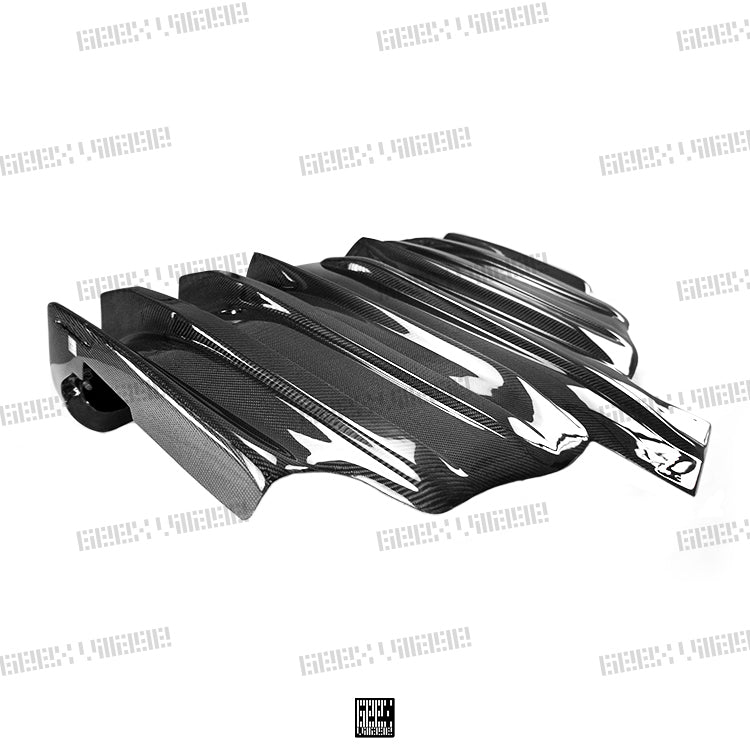 MINI Cooper JCW (John Cooper Works) S Base F56 LCI 2022-ON with Aftermarket Parts - Rear Diffuser Carbon Fiber/FRP from Geex Village