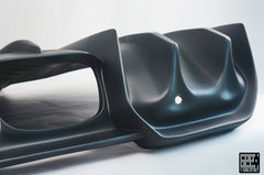 MINI Cooper JCW (John Cooper Works) S Base F56 LCI 2022-ON with Aftermarket Parts - Rear Diffuser Carbon Fiber/FRP from Geex Village