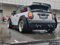 MINI Cooper JCW (John Cooper Works) S Base F56 LCI 2022-ON with Aftermarket Parts - Rear Spoiler Carbon Fiber/FRP from Geex Village