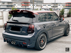 MINI Cooper JCW (John Cooper Works) S Base F56 LCI 2022-ON with Aftermarket Parts - Rear Spoiler Carbon Fiber/FRP from Geex Village