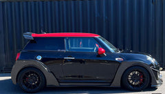 MINI Cooper JCW (John Cooper Works) S Base F56 LCI 2022-ON with Aftermarket Parts - Widebody Front Canards , Wheel Arches, and Rear Canards Carbon Fiber/FRP from Geex Village