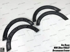 MINI Cooper JCW (John Cooper Works) S Base F56 LCI 2022-ON with Aftermarket Parts - Widebody Front Canards , Wheel Arches, and Rear Canards Carbon Fiber/FRP from Geex Village