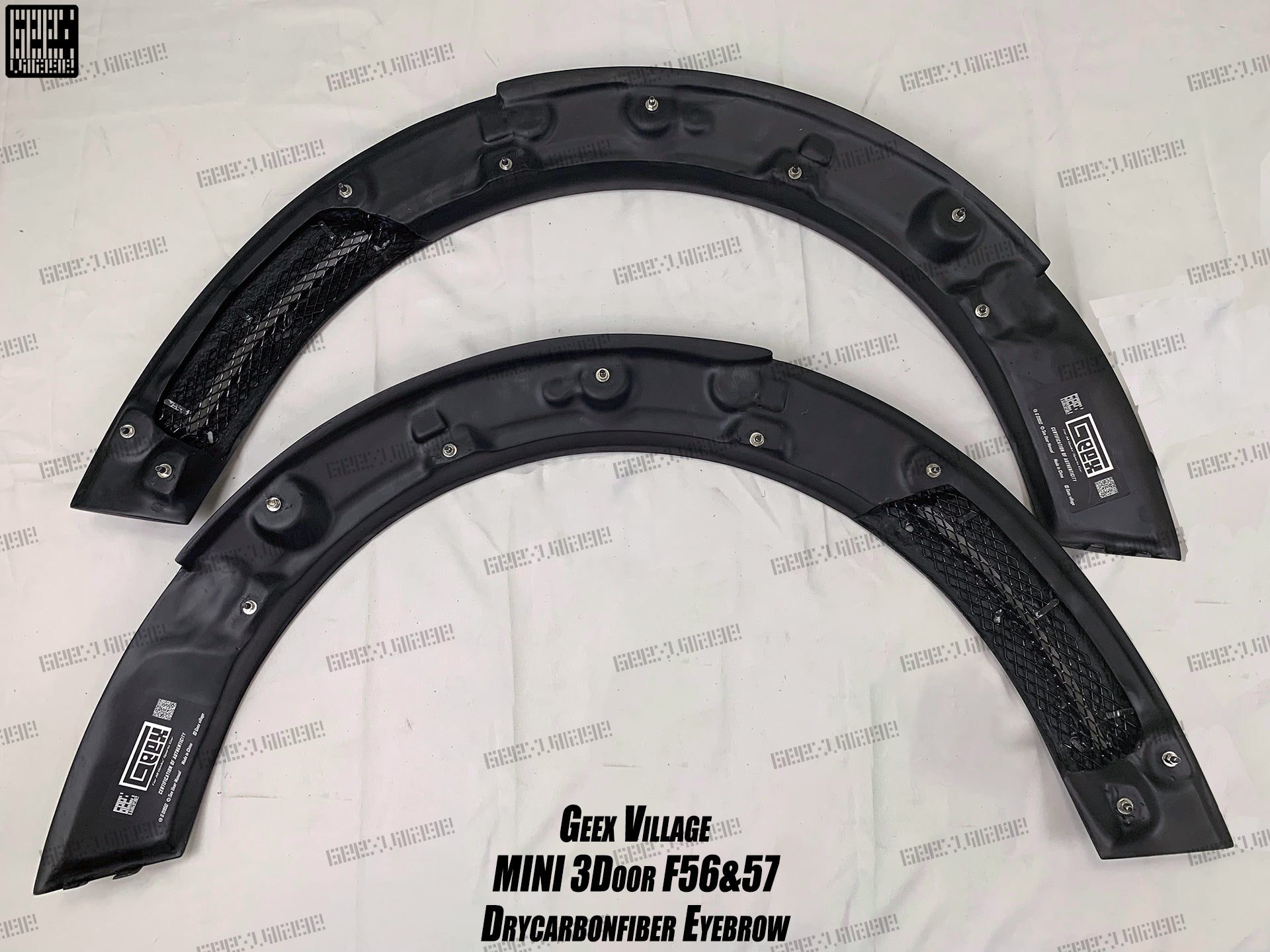 MINI Cooper JCW (John Cooper Works) S Base F56 LCI 2022-ON with Aftermarket Parts - Widebody Front Canards , Wheel Arches, and Rear Canards Carbon Fiber/FRP from Geex Village