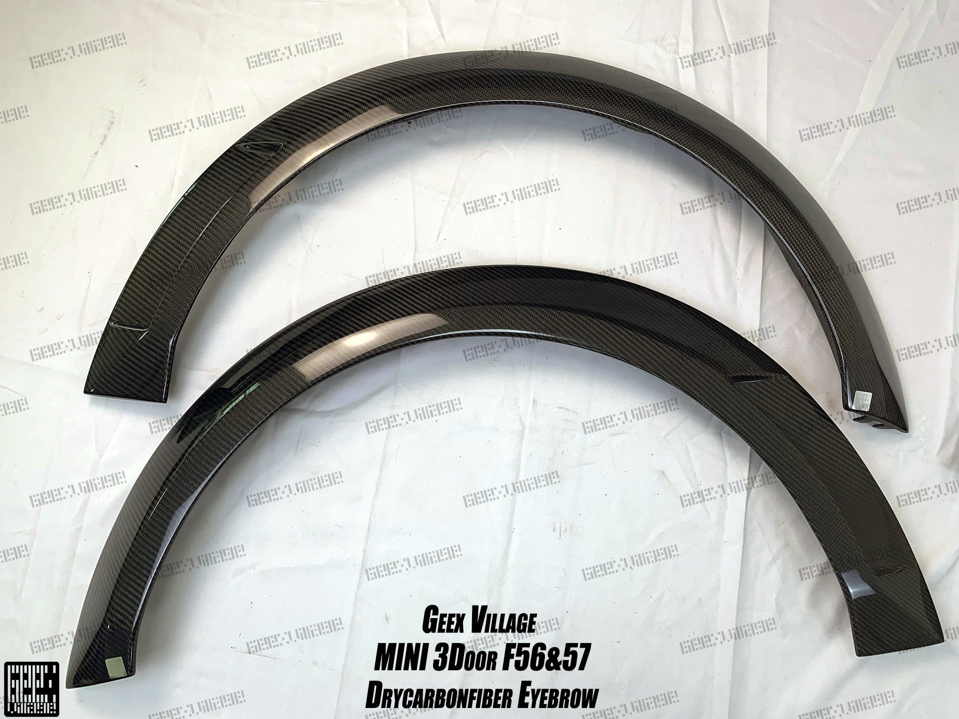 MINI Cooper JCW (John Cooper Works) S Base F56 LCI 2022-ON with Aftermarket Parts - Widebody Front Canards , Wheel Arches, and Rear Canards Carbon Fiber/FRP from Geex Village