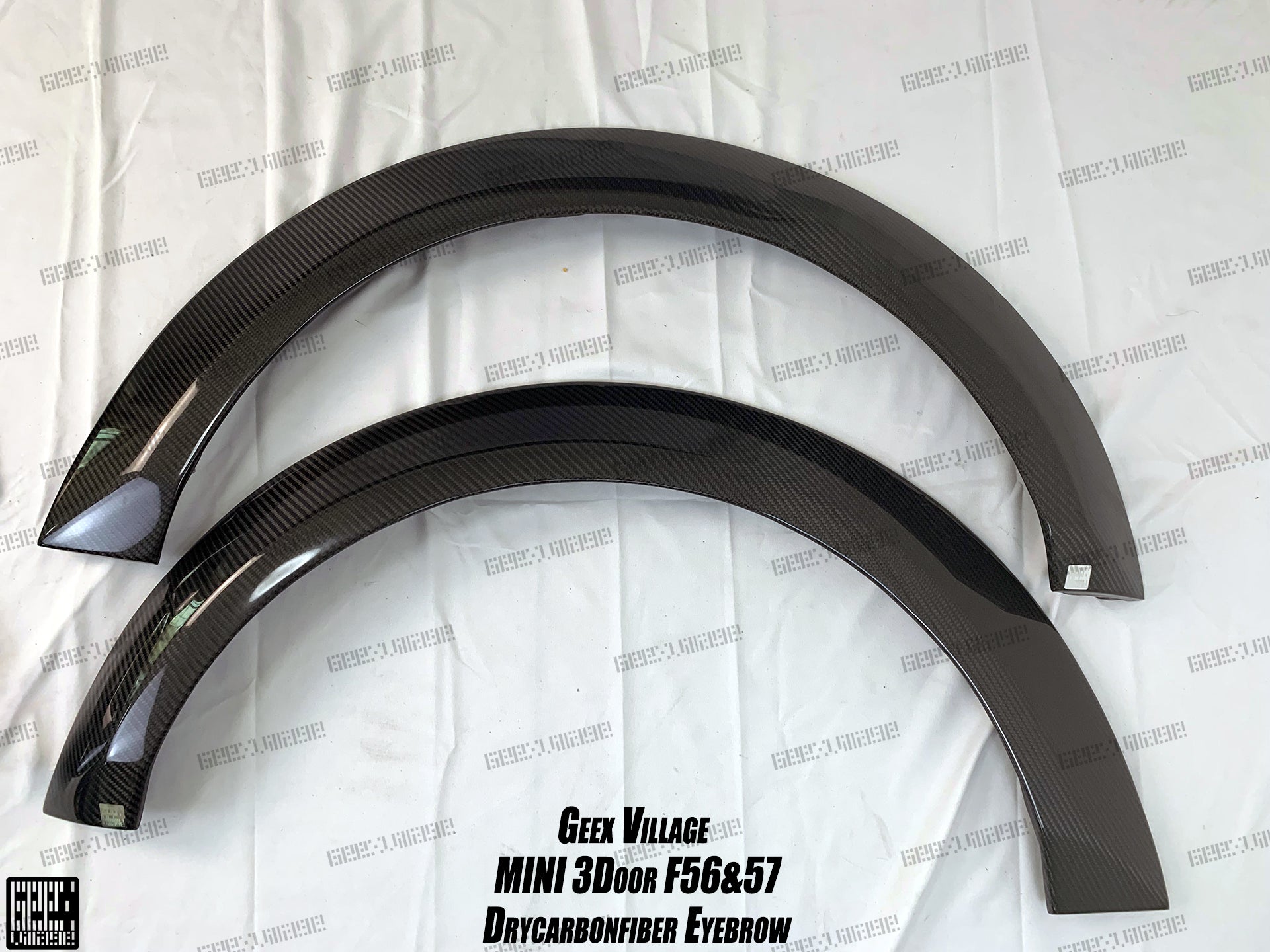MINI Cooper JCW (John Cooper Works) S Base F56 LCI 2022-ON with Aftermarket Parts - Widebody Front Canards , Wheel Arches, and Rear Canards Carbon Fiber/FRP from Geex Village