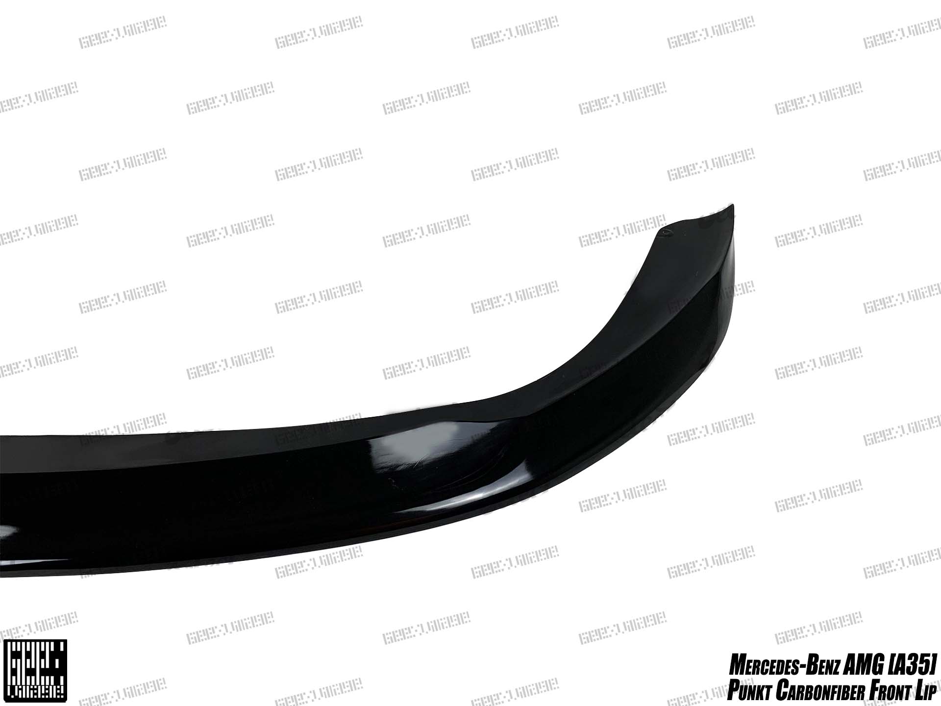 Mercedes Benz A-Class A220 (with sport-package bumper) /A35 /A35L W177 V177 2019-ON with Aftermarket Parts - Punkt Style Front Lip Carbon Fiber from Geex Village
