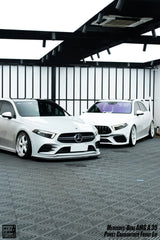 Mercedes Benz A-Class A220 (with sport-package bumper) /A35 /A35L W177 V177 2019-ON with Aftermarket Parts - Punkt Style Front Lip Carbon Fiber from Geex Village
