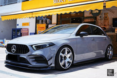 Mercedes Benz A-Class A220 (with sport-package bumper) /A35 /A35L W177 V177 2019-ON with Aftermarket Parts - Punkt Style Front Lip Carbon Fiber from Geex Village
