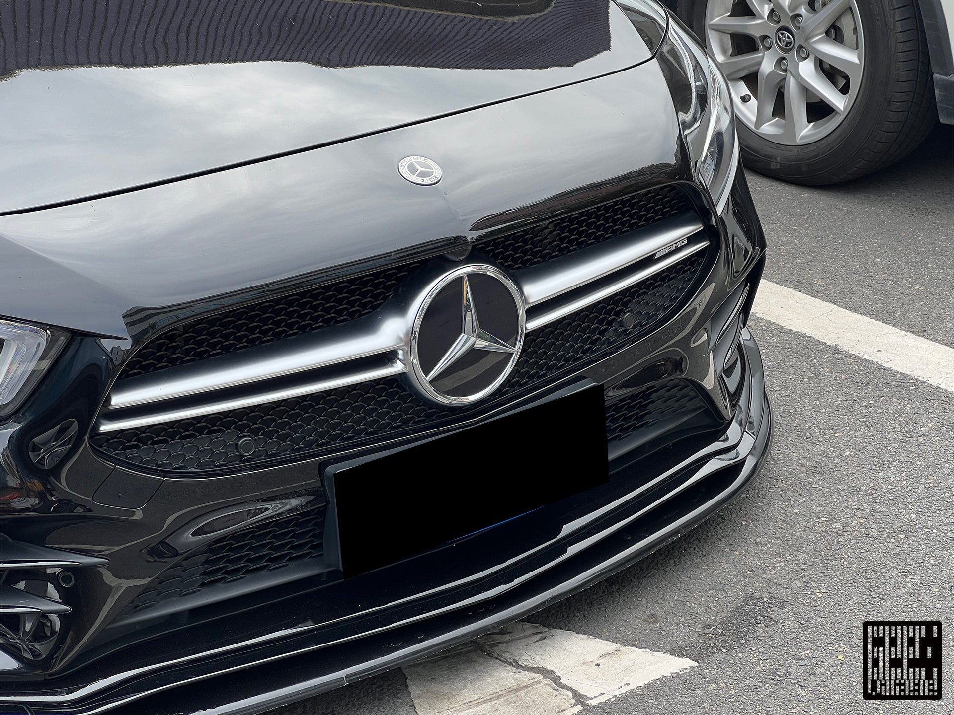 Mercedes Benz A-Class A220 (with sport-package bumper) /A35 /A35L W177 V177 2019-ON with Aftermarket Parts - Punkt Style Front Lip Carbon Fiber from Geex Village
