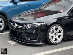 Mercedes Benz A-Class A220 (with sport-package bumper) /A35 /A35L W177 V177 2019-ON with Aftermarket Parts - Punkt Style Front Lip Carbon Fiber from Geex Village
