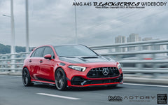Mercedes Benz A-Class AMG A45 A35 A220 W177 V177 2019-ON with Aftermarket Parts - Blackseries Style Side Skirts Carbon Fiber from Geex Village