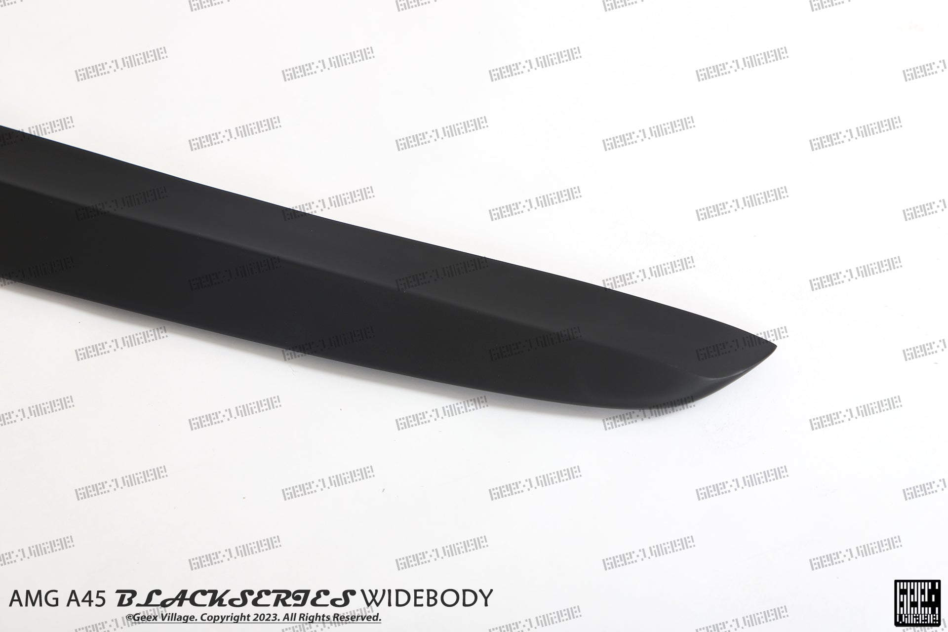 Mercedes Benz A-Class AMG A45 W177 V177 2019-ON with Aftermarket Parts - Blackseries Style Stage 1 Front Corner Splitters & Center Front Lip Carbon Fiber / FRP from Geex Village