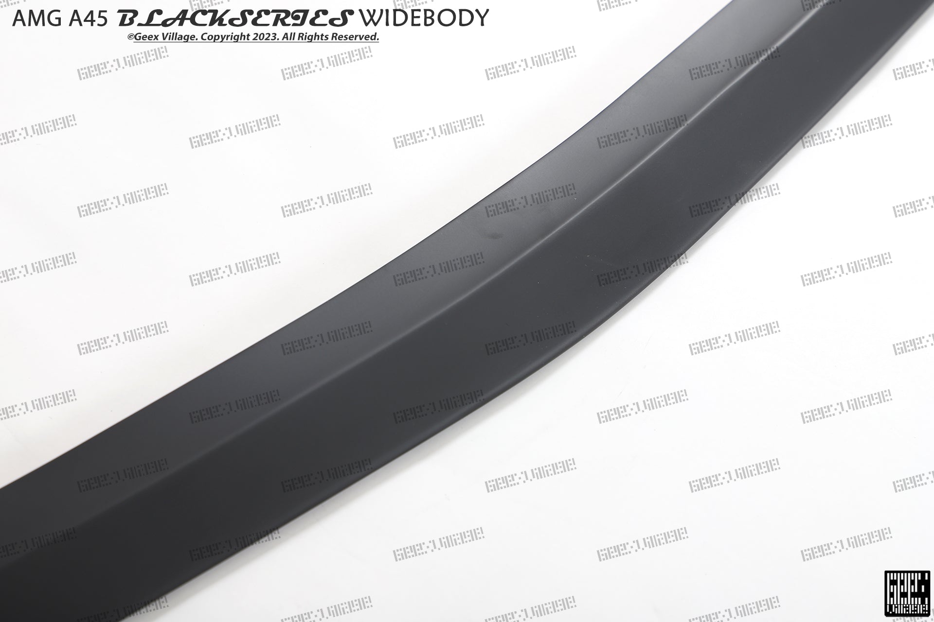 Mercedes Benz A-Class AMG A45 W177 V177 2019-ON with Aftermarket Parts - Blackseries Style Stage 1 Front Corner Splitters & Center Front Lip Carbon Fiber / FRP from Geex Village