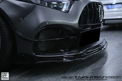 Geex Village Stage 2 Front Lip Splitter for Mercedes Benz A-Class AMG A45 W177 V177 2019-ON Carbon Fiber