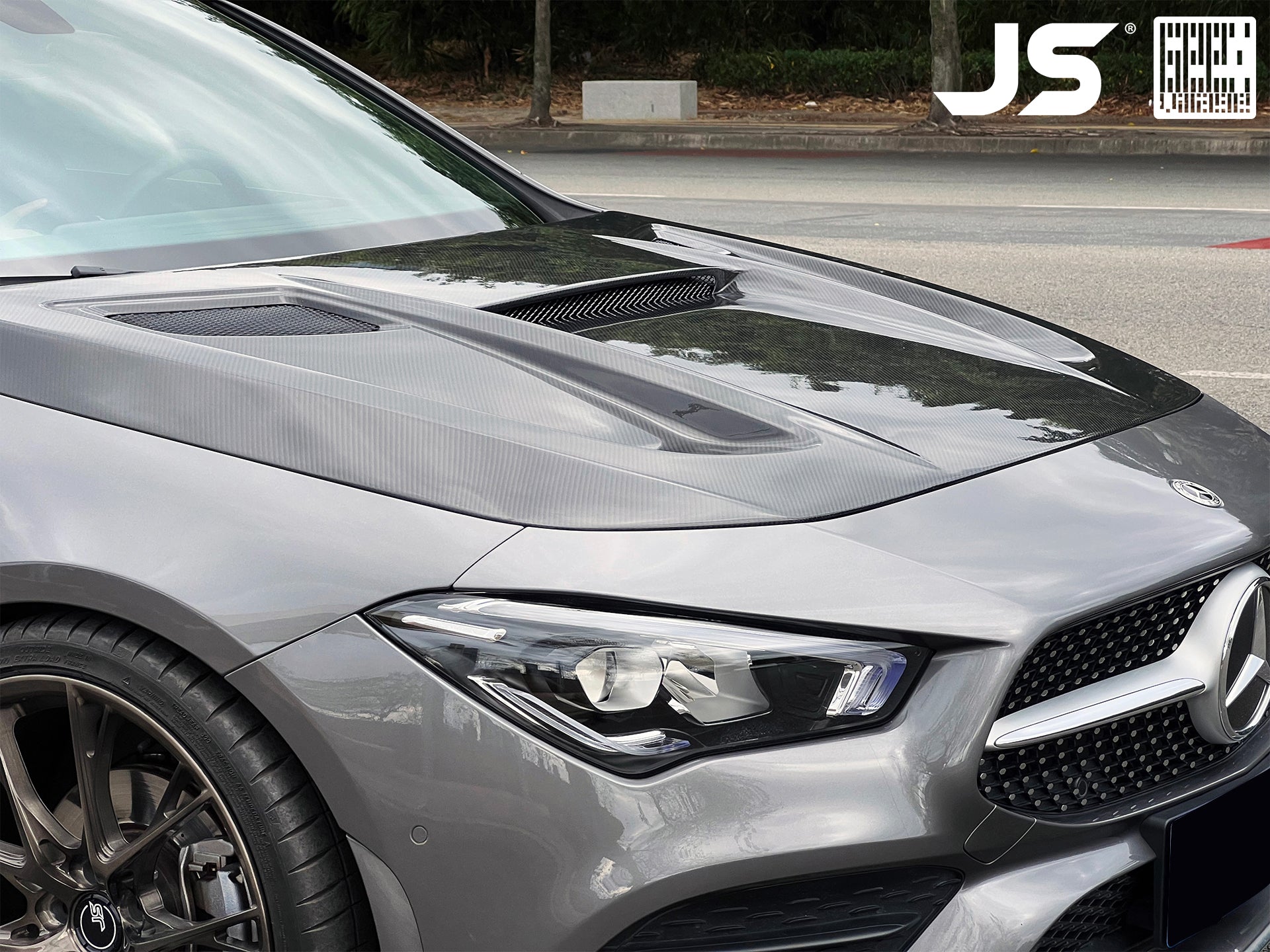 Mercedes Benz CLA-Class CLA45 CLA35 CLA250 C118 2020-ON & A-Class A45 A35 A250 A220 W177 V177 2019-ON with Aftermarket Parts - Hood Carbon Fiber / FRP from Geex Village