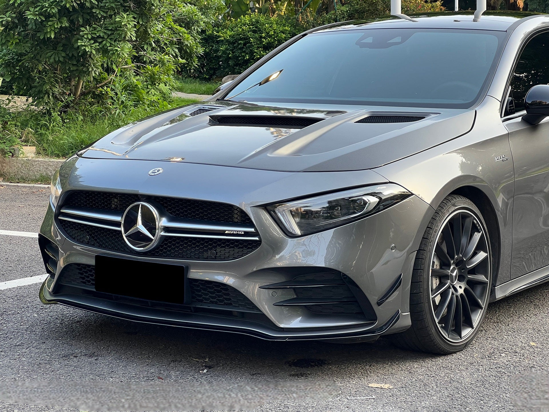 Mercedes Benz CLA-Class CLA45 CLA35 CLA250 C118 2020-ON & A-Class A45 A35 A250 A220 W177 V177 2019-ON with Aftermarket Parts - Hood Carbon Fiber / FRP from Geex Village