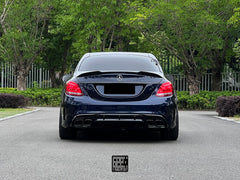 Mercedes Benz C-Class C63S C63 AMG C43 C450 C300 W205 
(C300 requires sport package bumper) 2015 2016 2017 2018 with Aftermarket Parts - Rear Diffuser Carbon Fiber from Geex Village