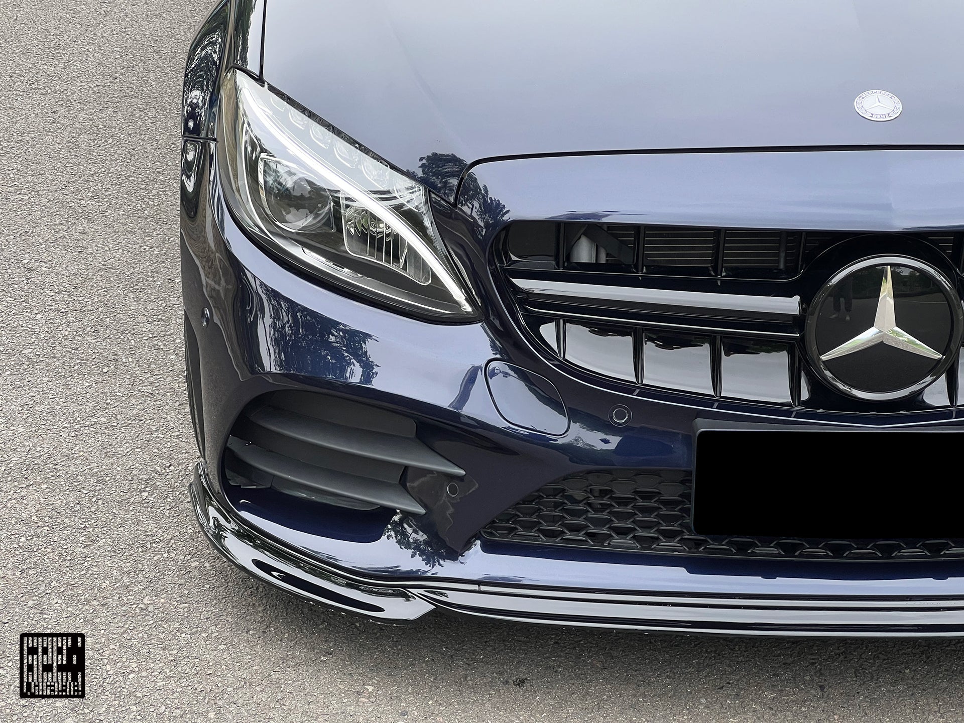 Mercedes Benz C-Class C63S C63 AMG W205 Coupe Convertible (suitable for both pre-facelift and facelift) 2015 2016 2017 2018 2019 2020 2021 2022 2023 with Aftermarket Parts - Front Lip Carbon Fiber from Geex Village
