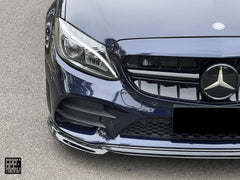 Mercedes Benz C-Class C63S C63 AMG W205 Coupe Convertible (suitable for both pre-facelift and facelift) 2015 2016 2017 2018 2019 2020 2021 2022 2023 with Aftermarket Parts - Front Lip Carbon Fiber from Geex Village