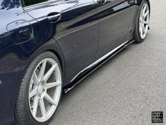 Mercedes Benz C-Class C63S C63 C43 AMG C400 C300 W205 2015 2016 2017 2018 2019 2020 2021 Sedan & C63S C63 C43 AMG C300 W205 2016 2017 2018 2019 2020 2021 2022 Coupe Convertible (suitable for both pre-facelift and facelift) with Aftermarket Parts - Side Skirts Carbon Fiber from Geex Village