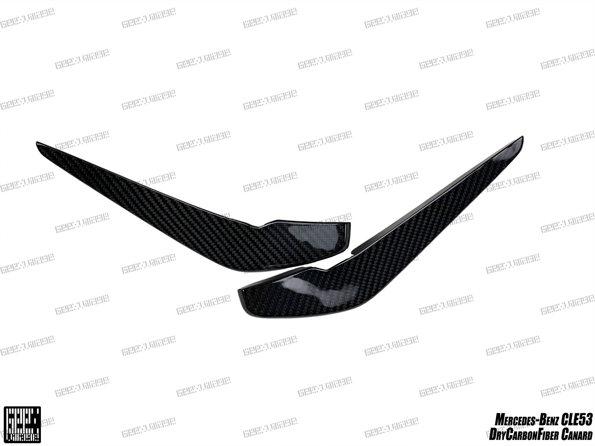 Mercedes Benz CLE-Class AMG CLE 53 2024-ON with Aftermarket Parts - Front Canards Dry Pre-preg Carbon Fiber from Geex Village