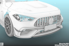 Mercedes Benz CLE-Class AMG CLE 53 2024-ON with Aftermarket Parts - Front Canards Dry Pre-preg Carbon Fiber from Geex Village