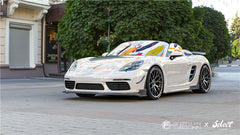 Porsche 718 Cayman Boxster Base S T 2017-ON with Aftermarket Parts - Front Lip Carbon Fiber from Geex Village