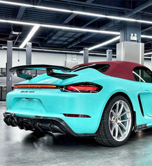 Porsche 718 Cayman Boxster Base S T GTS 2017-ON with Aftermarket Parts - Rear Canards Carbon Fiber from Geex Village