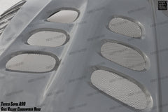 Toyota Supra MK5 A90 A91 3.0 2.0 2020-ON with Aftermarket Parts - Unicorn GT3 Clamshell Hood and Front Bumper & Steel Brackets and Cable for Clamshell Hood and Bumper Carbon Fiber/FRP/Steel from Geex Village