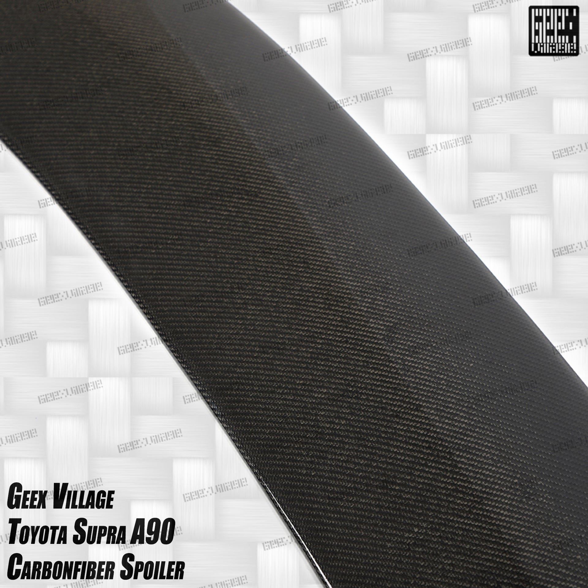 Toyota Supra MK5 A90 A91 3.0 2.0 Coupe 2020-ON with Aftermarket Parts - Unicorn GT3 Widebody Rear Wing Carbon Fiber/FRP from Geex Village