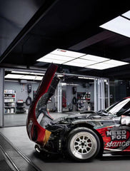 Toyota Supra MK5 A90 A91 3.0 2.0 2020-ON with Aftermarket Parts - Unicorn GT3 Clamshell Hood and Front Bumper & Steel Brackets and Cable for Clamshell Hood and Bumper Carbon Fiber/FRP/Steel from Geex Village