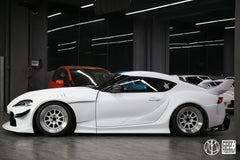 Toyota Supra MK5 A90 A91 3.0 2.0 2020-ON with Aftermarket Parts - Unicorn GT3 Widebody Fender Flares, Wheel Arches, and Side Skirts Carbon Fiber/FRP from Geex Village