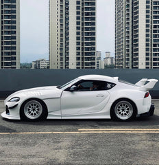 Toyota Supra MK5 A90 A91 3.0 2.0 2020-ON with Aftermarket Parts - Unicorn GT3 Widebody Fender Flares, Wheel Arches, and Side Skirts Carbon Fiber/FRP from Geex Village