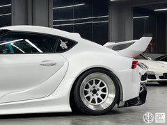 Toyota Supra MK5 A90 A91 3.0 2.0 2020-ON with Aftermarket Parts - Unicorn GT3 Widebody Fender Flares, Wheel Arches, and Side Skirts Carbon Fiber/FRP from Geex Village