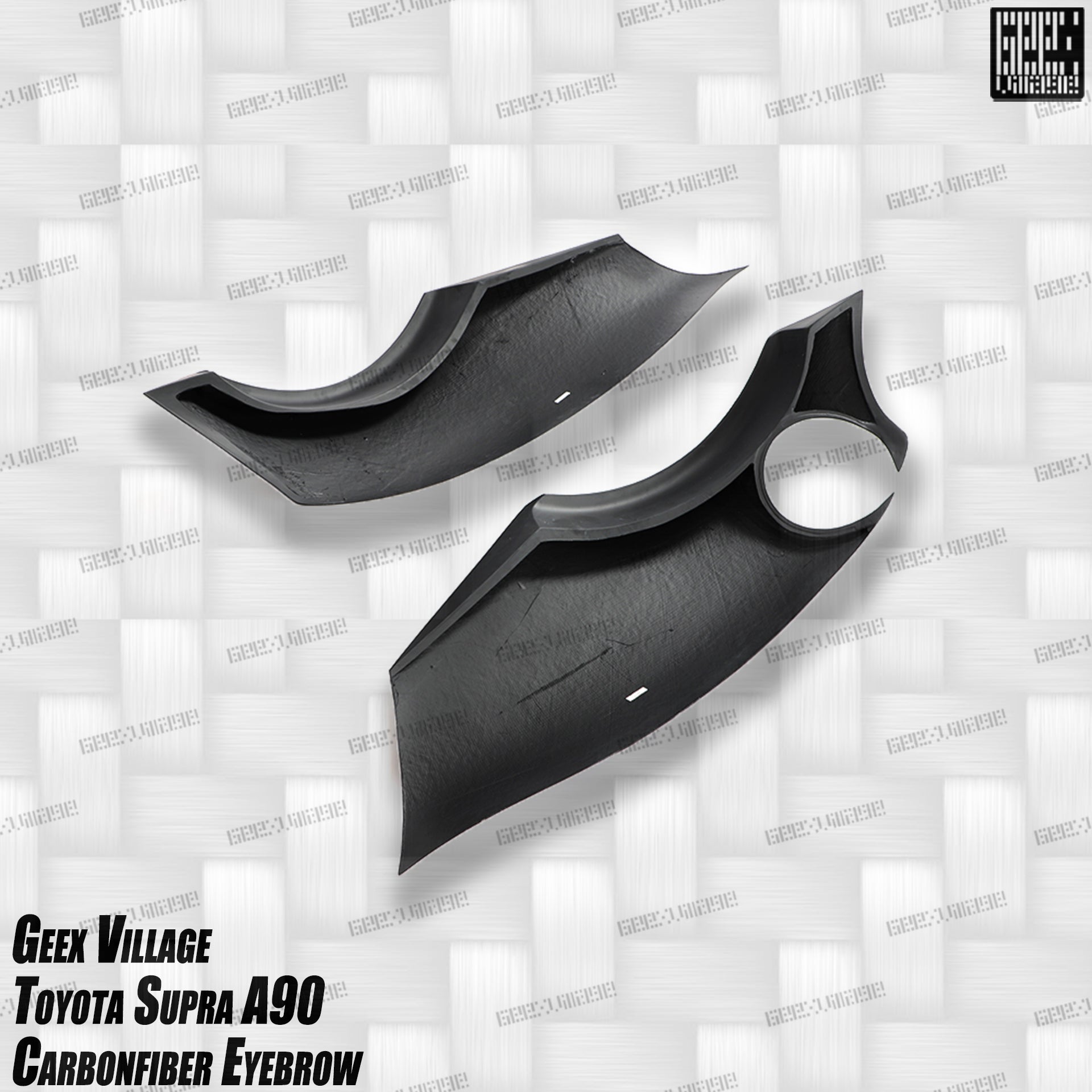 Toyota Supra MK5 A90 A91 3.0 2.0 2020-ON with Aftermarket Parts - Unicorn GT3 Widebody Fender Flares, Wheel Arches, and Side Skirts Carbon Fiber/FRP from Geex Village