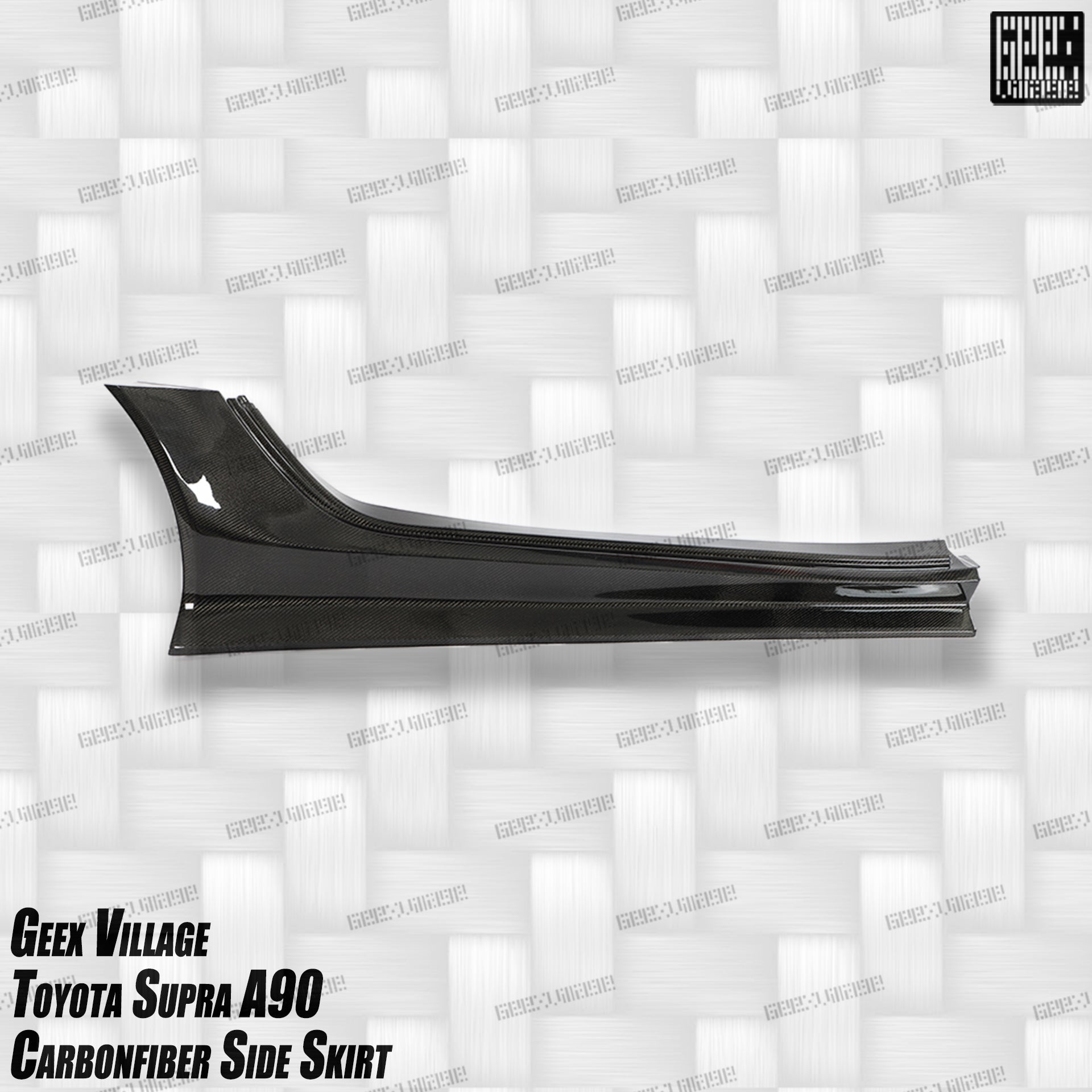 Toyota Supra MK5 A90 A91 3.0 2.0 2020-ON with Aftermarket Parts - Unicorn GT3 Widebody Fender Flares, Wheel Arches, and Side Skirts Carbon Fiber/FRP from Geex Village