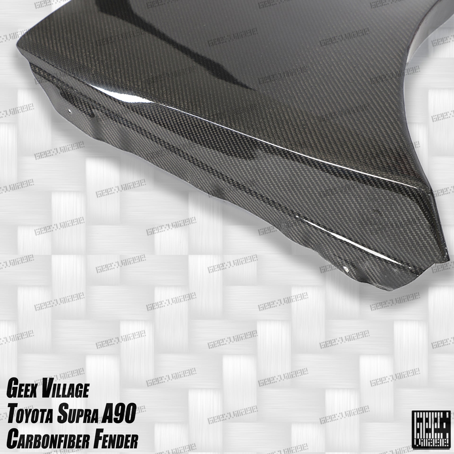 Toyota Supra MK5 A90 A91 3.0 2.0 2020-ON with Aftermarket Parts - Unicorn GT3 Widebody Fender Flares, Wheel Arches, and Side Skirts Carbon Fiber/FRP from Geex Village