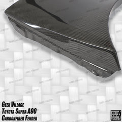 Toyota Supra MK5 A90 A91 3.0 2.0 2020-ON with Aftermarket Parts - Unicorn GT3 Widebody Fender Flares, Wheel Arches, and Side Skirts Carbon Fiber/FRP from Geex Village