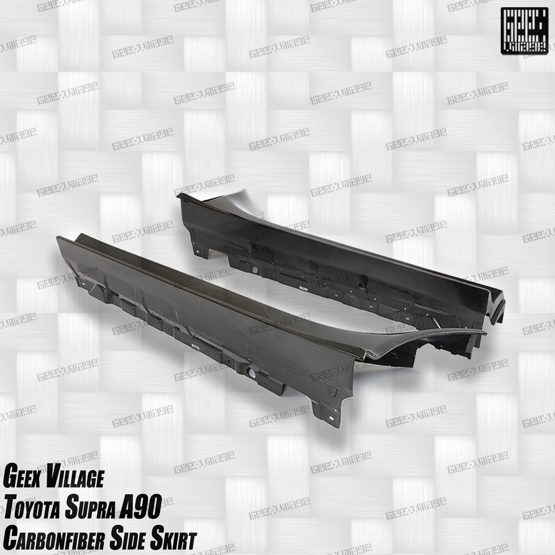 Toyota Supra MK5 A90 A91 3.0 2.0 2020-ON with Aftermarket Parts - Unicorn GT3 Widebody Fender Flares, Wheel Arches, and Side Skirts Carbon Fiber/FRP from Geex Village