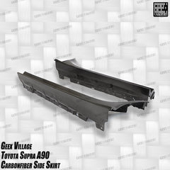 Toyota Supra MK5 A90 A91 3.0 2.0 2020-ON with Aftermarket Parts - Unicorn GT3 Widebody Fender Flares, Wheel Arches, and Side Skirts Carbon Fiber/FRP from Geex Village
