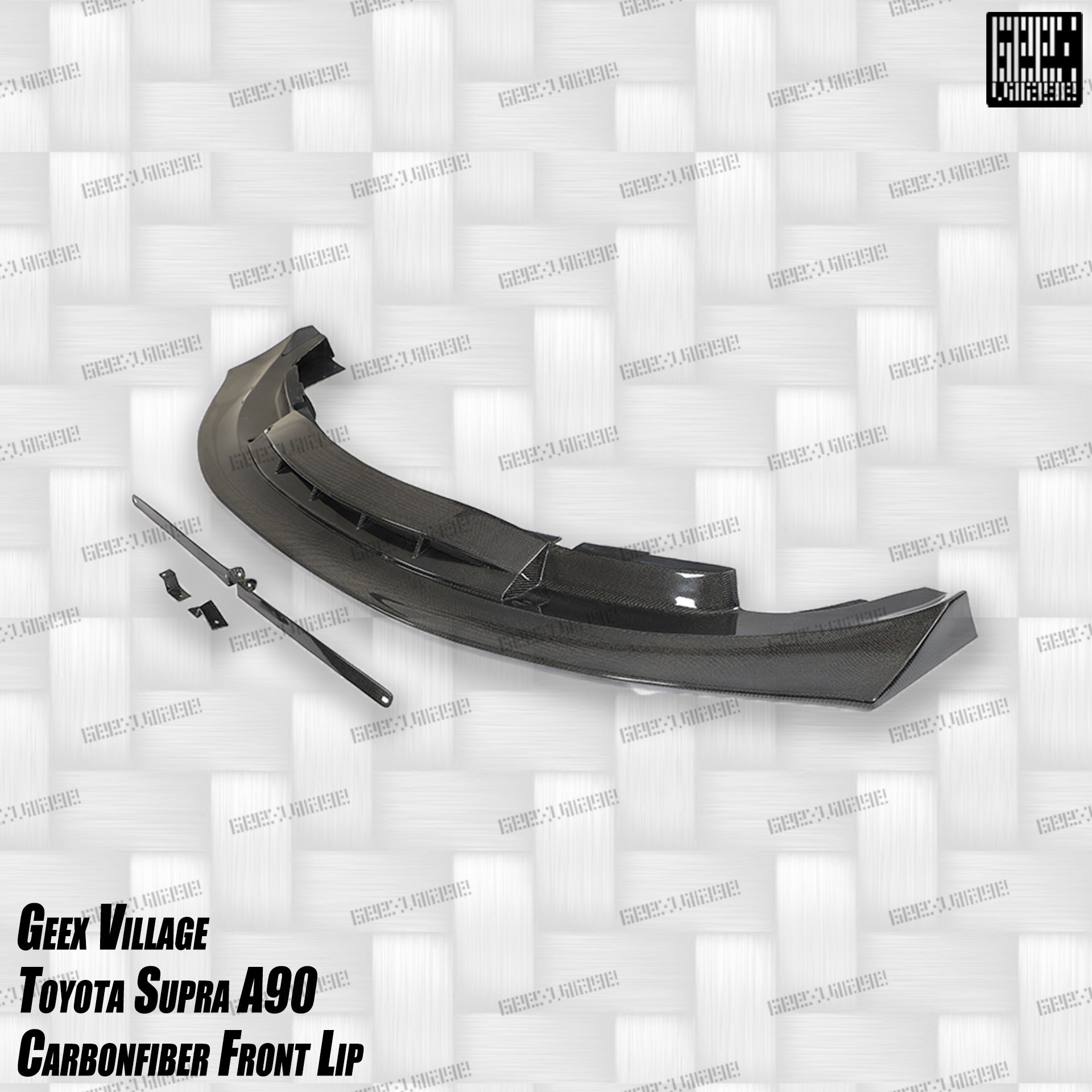 Toyota Supra MK5 A90 A91 3.0 2.0 2020-ON with Aftermarket Parts - Unicorn GT3 Widebody Front Lip Carbon Fiber/FRP from Geex Village