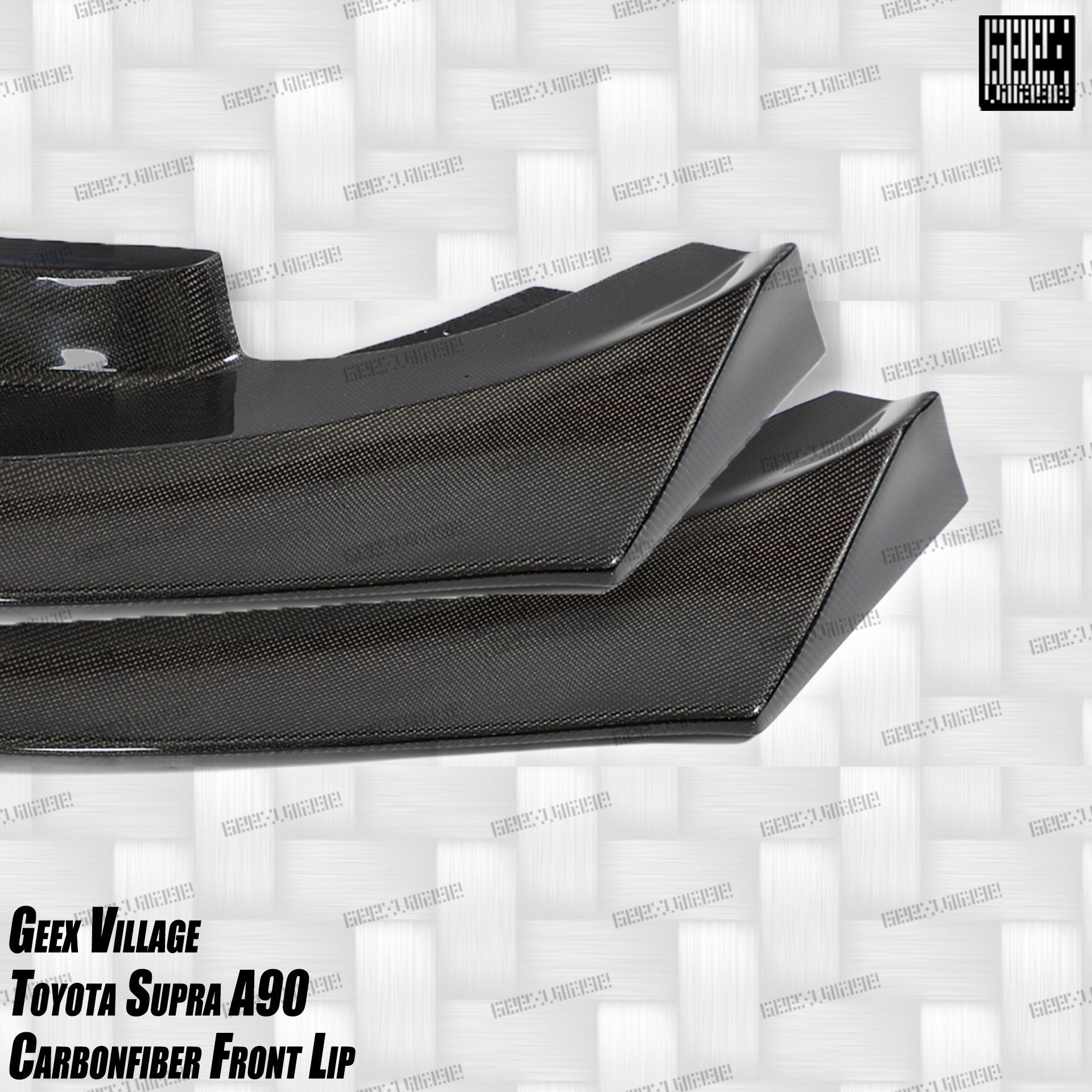 Toyota Supra MK5 A90 A91 3.0 2.0 2020-ON with Aftermarket Parts - Unicorn GT3 Widebody Front Lip Carbon Fiber/FRP from Geex Village