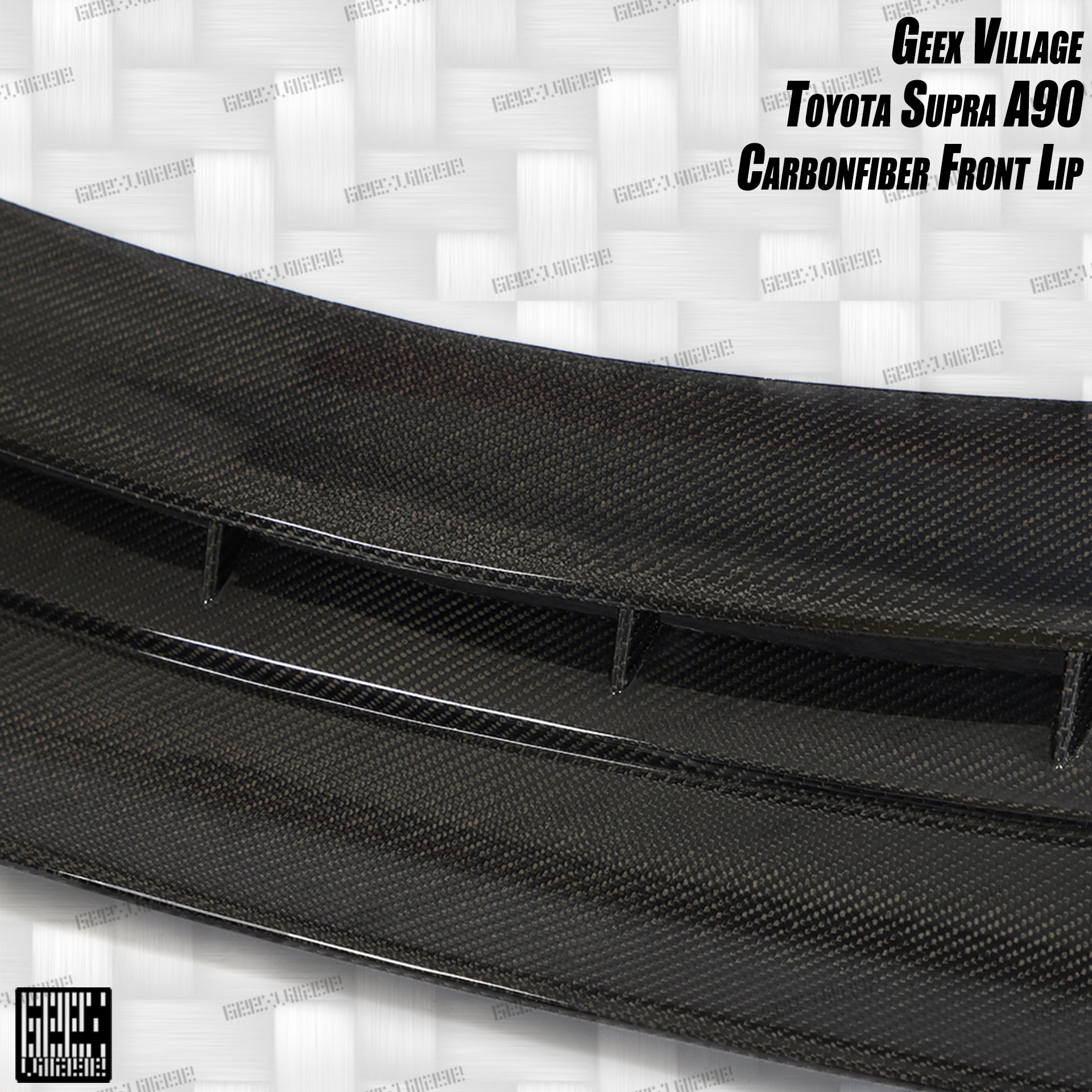 Toyota Supra MK5 A90 A91 3.0 2.0 2020-ON with Aftermarket Parts - Unicorn GT3 Widebody Front Lip Carbon Fiber/FRP from Geex Village